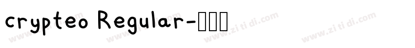 crypteo Regular字体转换